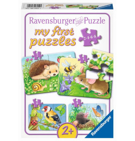 Ravensburger 069521 My First Puzzle Süße Gartenbewohner  2 / 4 / 6 / 8 Teile