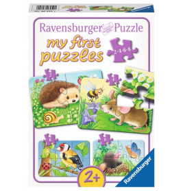 Ravensburger 069521 My First Puzzle Süße Gartenbewohner  2 / 4 / 6 / 8 Teile