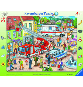 Ravensburger 065813 Rahmenpuzzle 110, 112 - Eilt herbei! 24 Teile