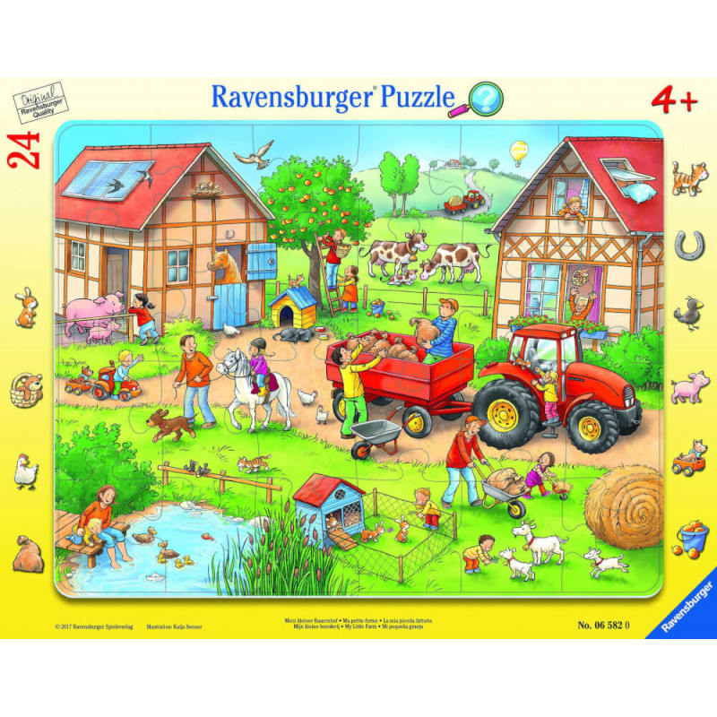 Ravensburger 065820 Rahmenpuzzle Mein kleiner Bauernhof 24 Teile