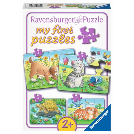 Ravensburger Puzzlebox Meine ersten Puzzles ab 2 Jahren, vorne mit Tiermotiven illustriert.