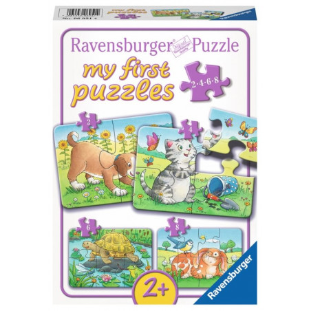 Ravensburger 069514 Pz. Niedliche Haustiere 2/4/6/8T