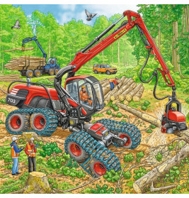 Ravensburger 080120 Kinderpuzzle Große Maschinen 3 x 49 Teile