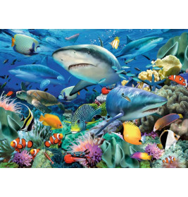 Ravensburger 109517 Puzzle Riff der Haie 100 Teile