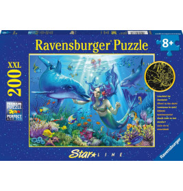 Ravensburger 136780 Puzzle Leuchtendes Unterwasserparadies 200 Teile