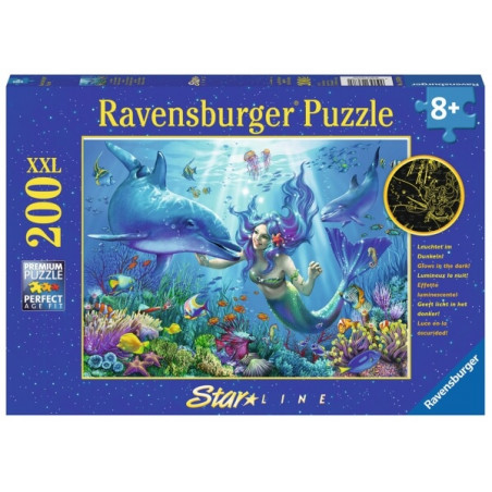 Ravensburger 136780 Puzzle Leuchtendes Unterwasserparadies 200 Teile