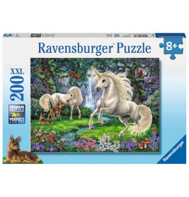 Ravensburger 128389 Puzzle Geheimnisvolle Einhörner 200 Teile