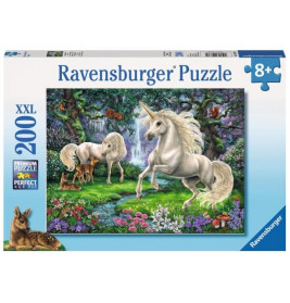 Ravensburger 128389 Puzzle Geheimnisvolle Einhörner 200 Teile