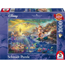 Puzzle Thomas Kinkade 1.000 Teile, Disney Kleine Meerjungfrau, Arielle