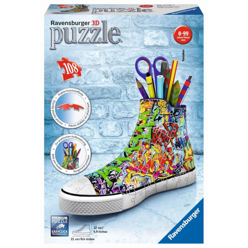 Ravensburger 125357 Puzzle 3D Sneaker Graffiti Style 108 Teile