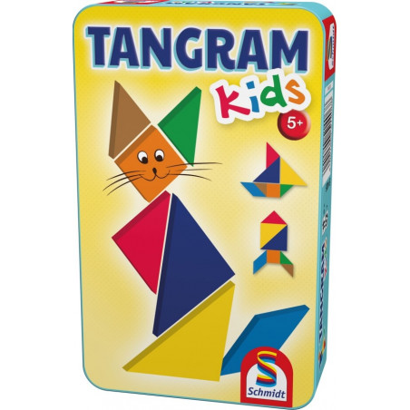 Schmidt Spiele Tangram Kids Bring-Mich-Mit-Spiel in der Metalldose