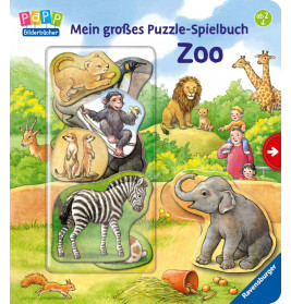 Ravensburger -  Mein großes Puzzle-Spielbuch Zoo