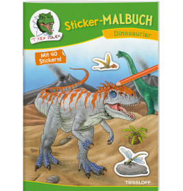 Sticker-Malbuch. Dinosaurier