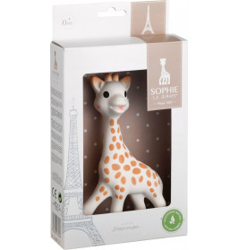Sophie die Giraffe mit Geschenkkarton, weiß
