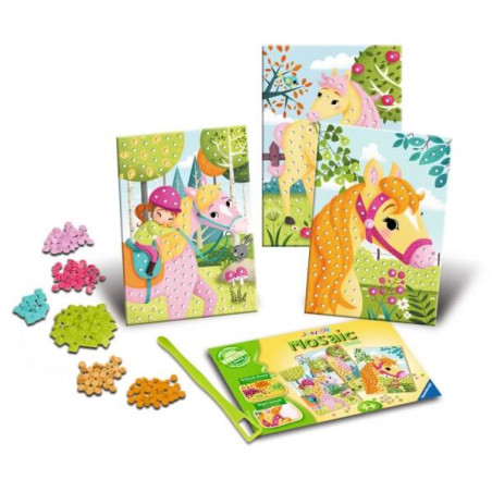 Ravensburger 183418 Mosaic Junior 4+: Horses