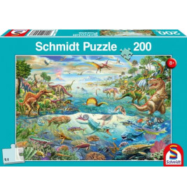 Puzzle Entdecke die Dinosaurier 200 Teile