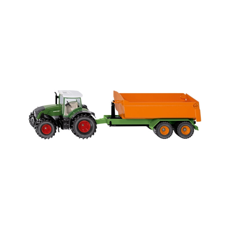 SIKU 1989 Fendt mit Hakenliftfahrgestellt und Mulde 1:50