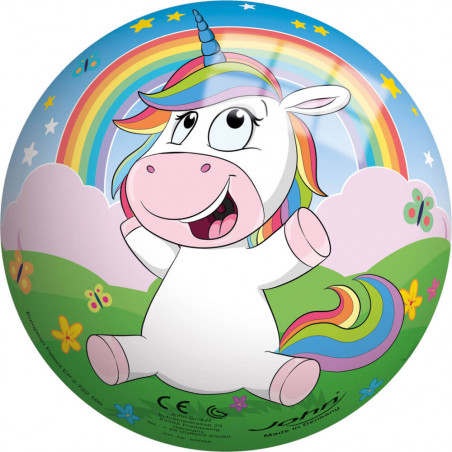Buntball mit Einhorn-Motiv, 23cm
