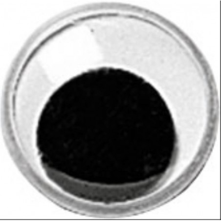 Wackelaugen, 14 mm, schwarz/weiss