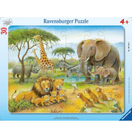 Ravensburger 061464 Puzzle Dschungeltiere 30-48 Teile