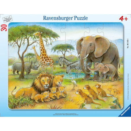 Ravensburger 061464 Puzzle Dschungeltiere 30-48 Teile