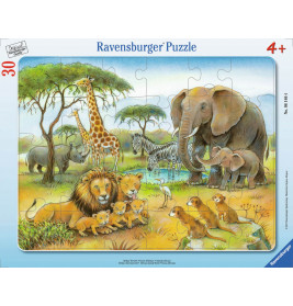 Ravensburger 061464 Puzzle Dschungeltiere 30-48 Teile