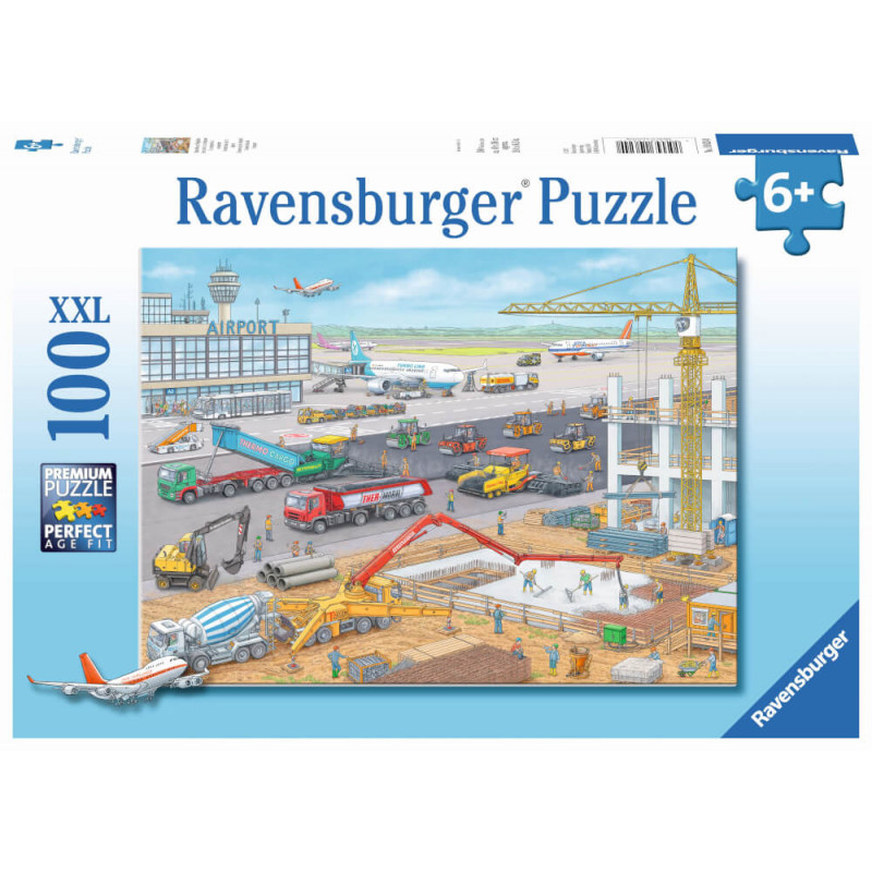 Ravensburger 106240 Puzzle Baustelle am Flughafen 100 Teile