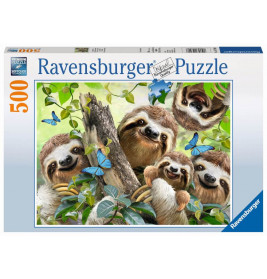 Ravensburger 147908 Puzzle: Faultier Selfie 500 Teile