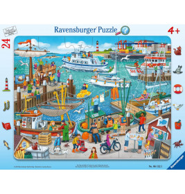 Ravensburger 61525 Puzzle: Ein Tag am Hafen 24 Teile