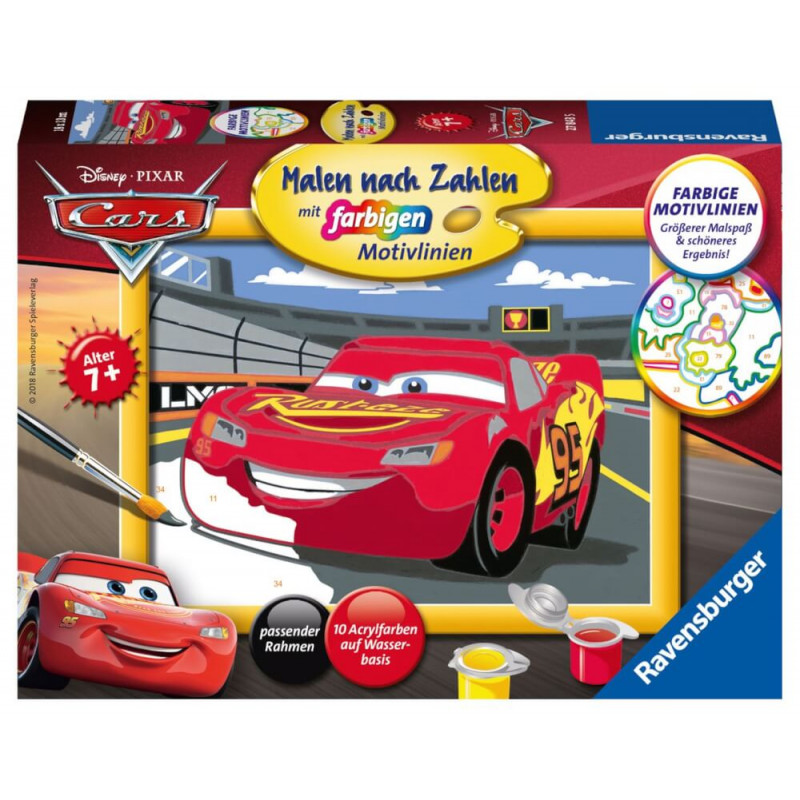Ravensburger 278435 Malen nach Zahlen: Lightning McQueen