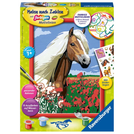 Ravensburger 286522 Malen nach Zahlen: Haflinger