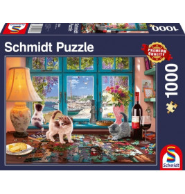 Schmidt Spiele Puzzle Am Puzzletisch, 1000 Teile