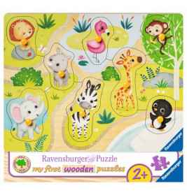 Ravensburger 36875 Puzzle: Unterwegs im Zoo 10 Teile