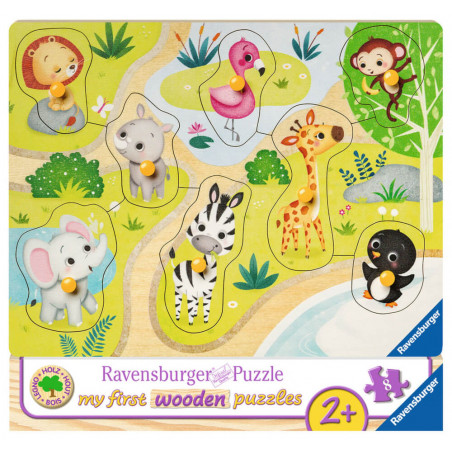 Ravensburger 36875 Puzzle: Unterwegs im Zoo 10 Teile