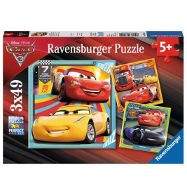 Ravensburger 80151 Puzzle Cars 3 Bunte Flitzer 3x49 Teile