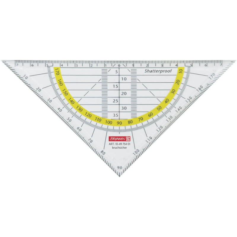 Geometrie-Dreieck 16cm bruchs klar