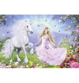 Puzzle Prinzessin der Einhörner, 100 Teile