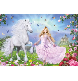 Puzzle Prinzessin der Einhörner, 100 Teile