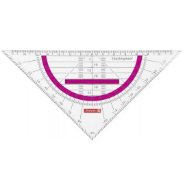 Geometrie-Dreieck 16cm Griff pink