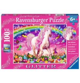 Ravensburger 139279  Puzzle Pferdetraum 100 Teile Glitter