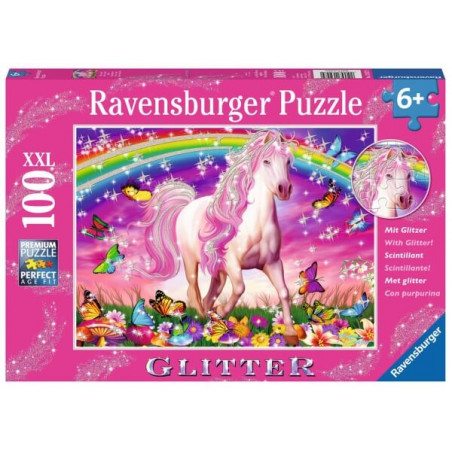 Ravensburger 139279  Puzzle Pferdetraum 100 Teile Glitter