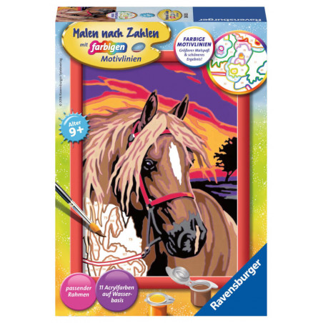 Ravensburger 280285 Malen nach Zahlen: Pferdetraum Ravensburger 280285 Malen nach Zahlen: Pferdetraum