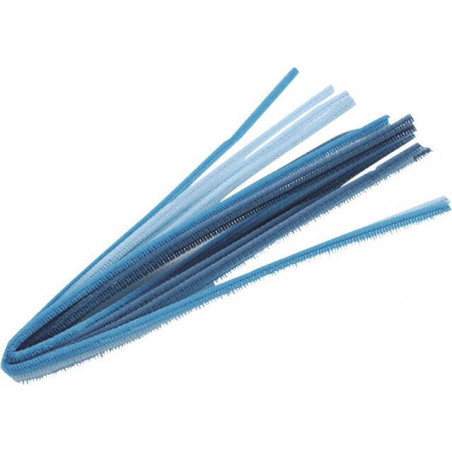 Chenilledraht Mix 6mm 50cm türkis10er