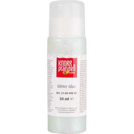 Glitter Glue 50ml weiß