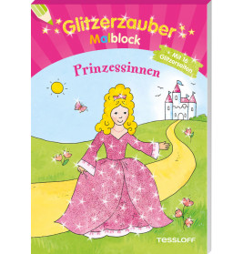 Glitzerzauber-Malblock. Prinzessinnen