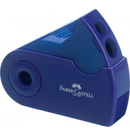 Faber-Castell Doppelspitzdose m. SH rot/blau