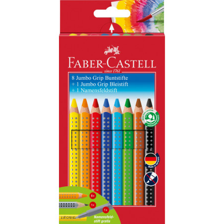 Faber-Castell Jumbo GRIP Promo-Etui 8+1+1