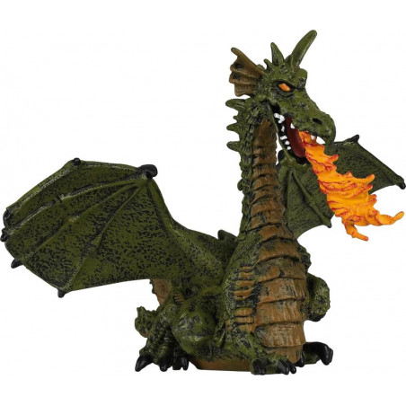 Feuerspeiender Drache Mit Flu