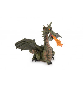 Feuerspeiender Drache Mit Flu