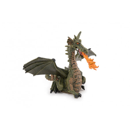 Feuerspeiender Drache Mit Flu